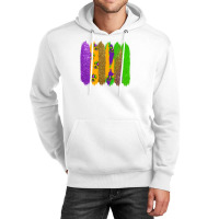 Mardi Gras Brushstrokes Unisex Hoodie | Artistshot