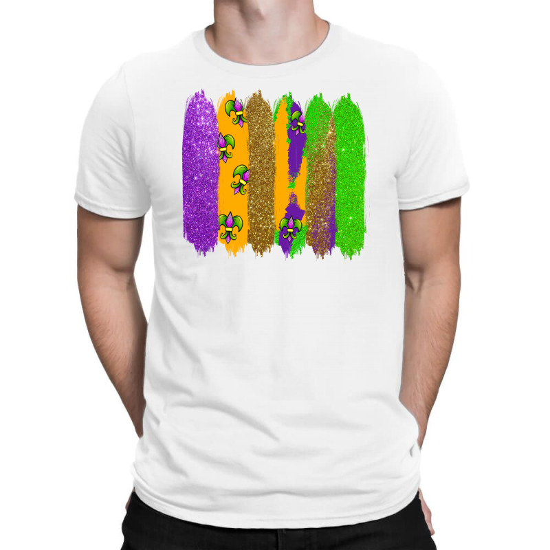 Mardi Gras Brushstrokes T-shirt | Artistshot