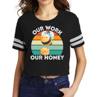 Bee Vegan T  Shirt Our Work Our Honey Bee Vegan Plantbased Funny Novel Scorecard Crop Tee | Artistshot