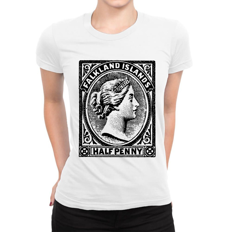 Vintage Falkland Islands Ladies Fitted T-Shirt by Menelz | Artistshot