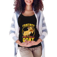 Football Funny Fantasy Football Goat Champion Men Women 29 Maternity Scoop Neck T-shirt | Artistshot