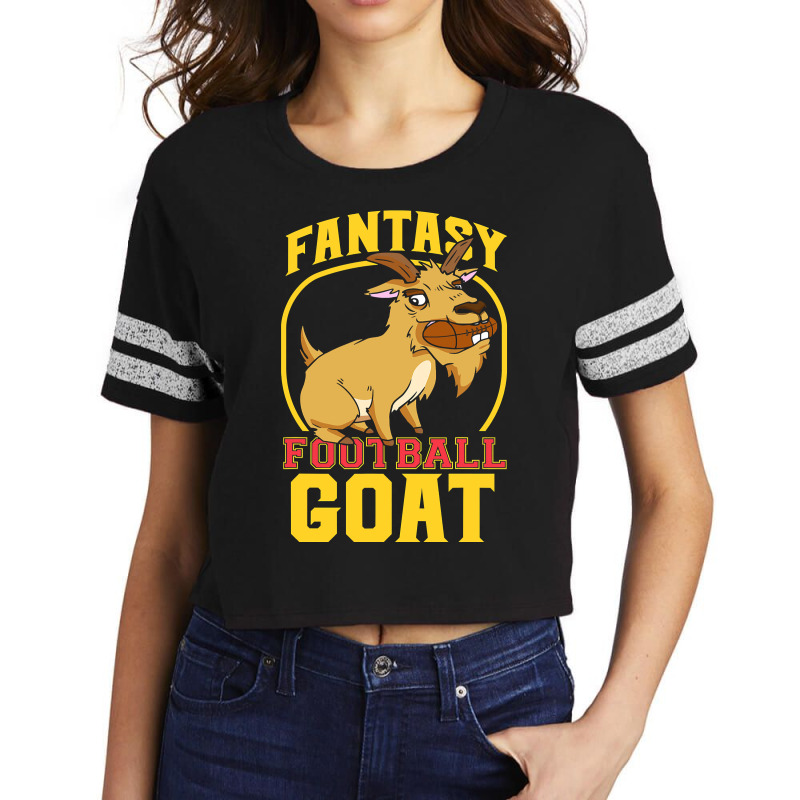 Football Funny Fantasy Football Goat Champion Men Women 29 Scorecard Crop Tee by offensejuggler | Artistshot