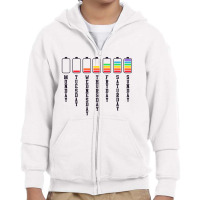 Days Of The Week Youth Zipper Hoodie | Artistshot