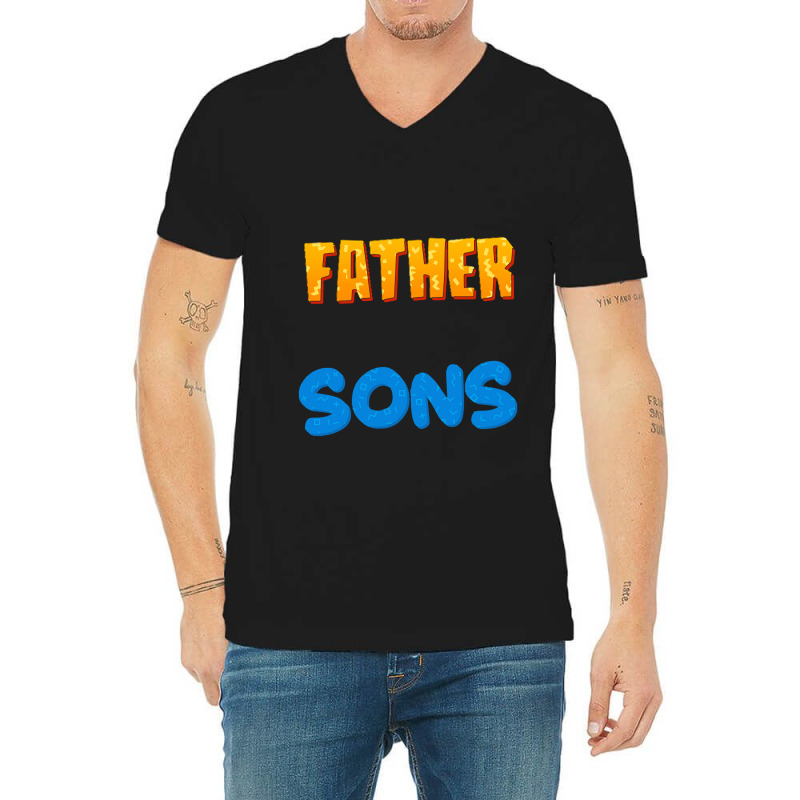 Father Of Sons T  Shirt I Am A Father Of Two Sons T  Shirt V-neck Tee | Artistshot