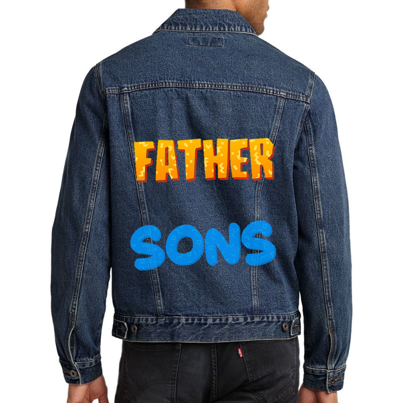 Father Of Sons T  Shirt I Am A Father Of Two Sons T  Shirt Men Denim Jacket | Artistshot