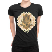 Meditation T  Shirt Gold Indian Meditation Symbol T  Shirt Ladies Fitted T-shirt | Artistshot