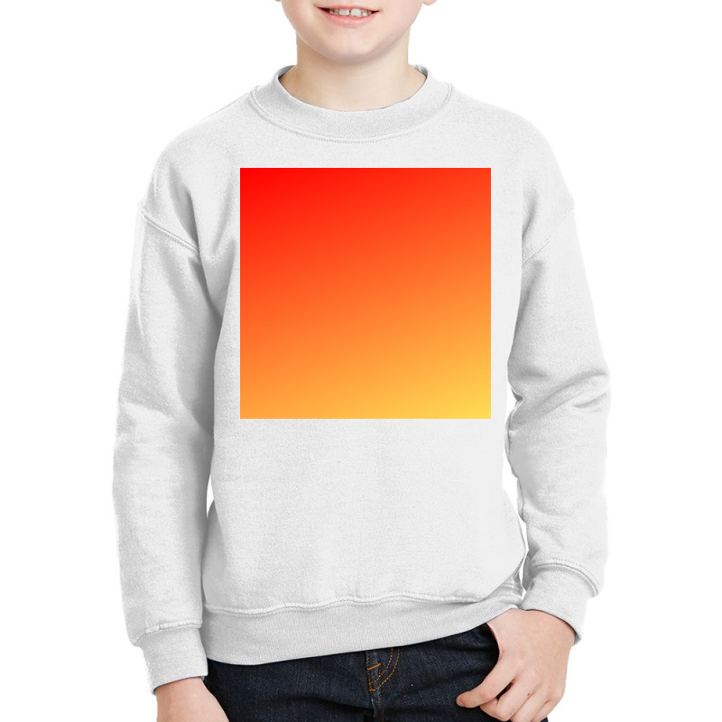 Yellow Orange Glitter Gradient Background Youth Sweatshirt by American choice | Artistshot