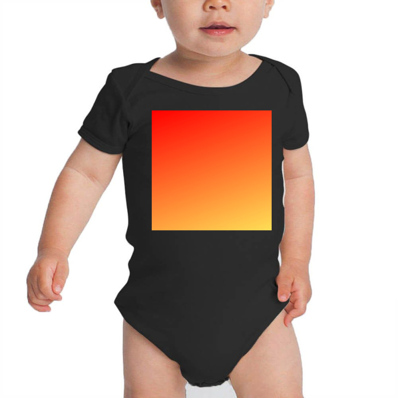 Yellow Orange Glitter Gradient Background Baby Bodysuit by American choice | Artistshot