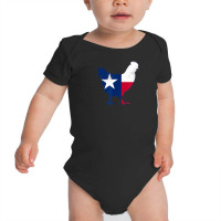 Fowl Threads  Texas Flag Chicken  Vintage Style Tee Baby Bodysuit | Artistshot