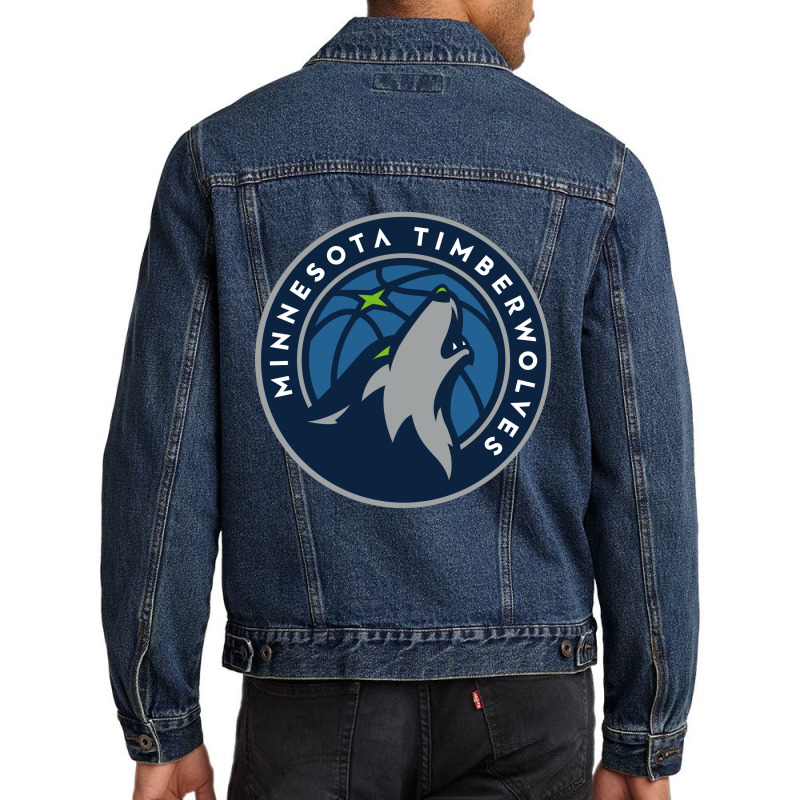 The-minnesota-timberwolves-pen Men Denim Jacket | Artistshot