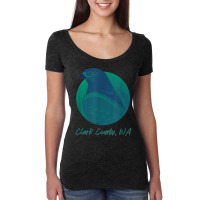 Clark County Wa Osprey Sea Green Raptor Ocean Bird T Shirt Women's Triblend Scoop T-shirt | Artistshot