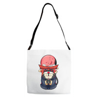 Cool Samurai Cat Funny Japanese Ninja Cat Manga T Shirt Adjustable Strap Totes | Artistshot