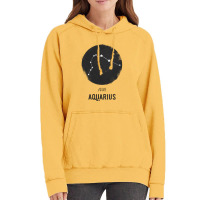 Minimal Aquarius Zodiac Sign Vintage Hoodie | Artistshot