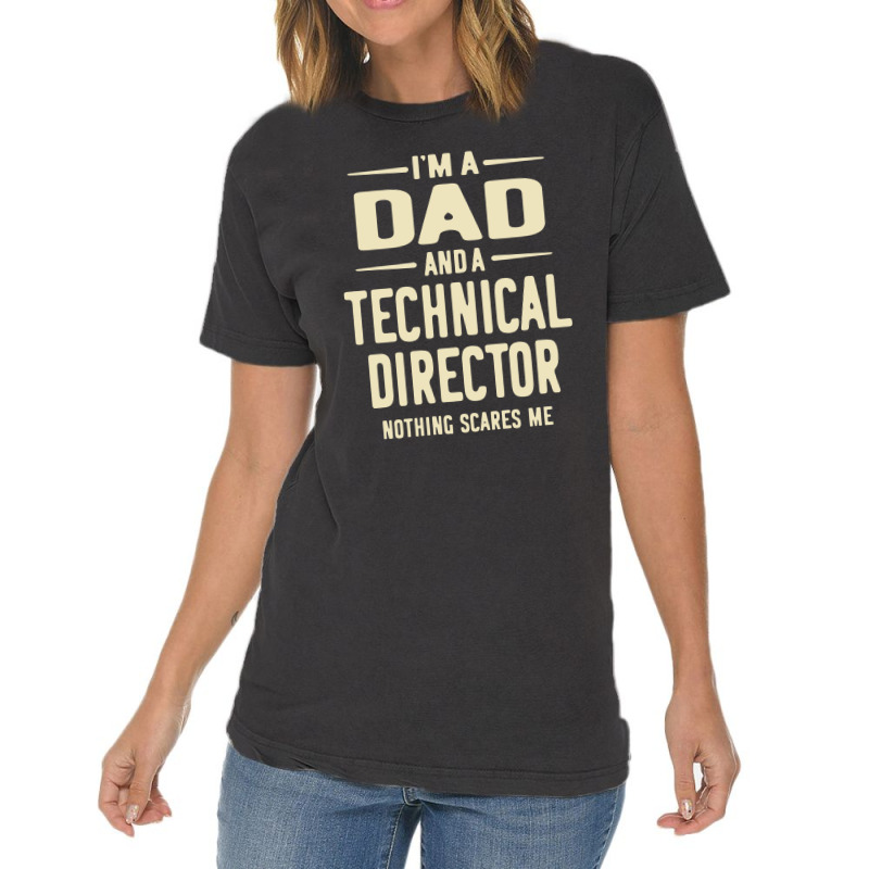 Technical Director Gift Funny Job Title Profession Birthday Idea Vintage T-shirt | Artistshot