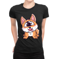 Cute Cyclops Dog Creepy Mutant Monster Round Eye Weird T Shirt Ladies Fitted T-shirt | Artistshot