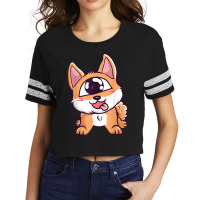 Cute Cyclops Dog Creepy Mutant Monster Round Eye Weird T Shirt Scorecard Crop Tee | Artistshot