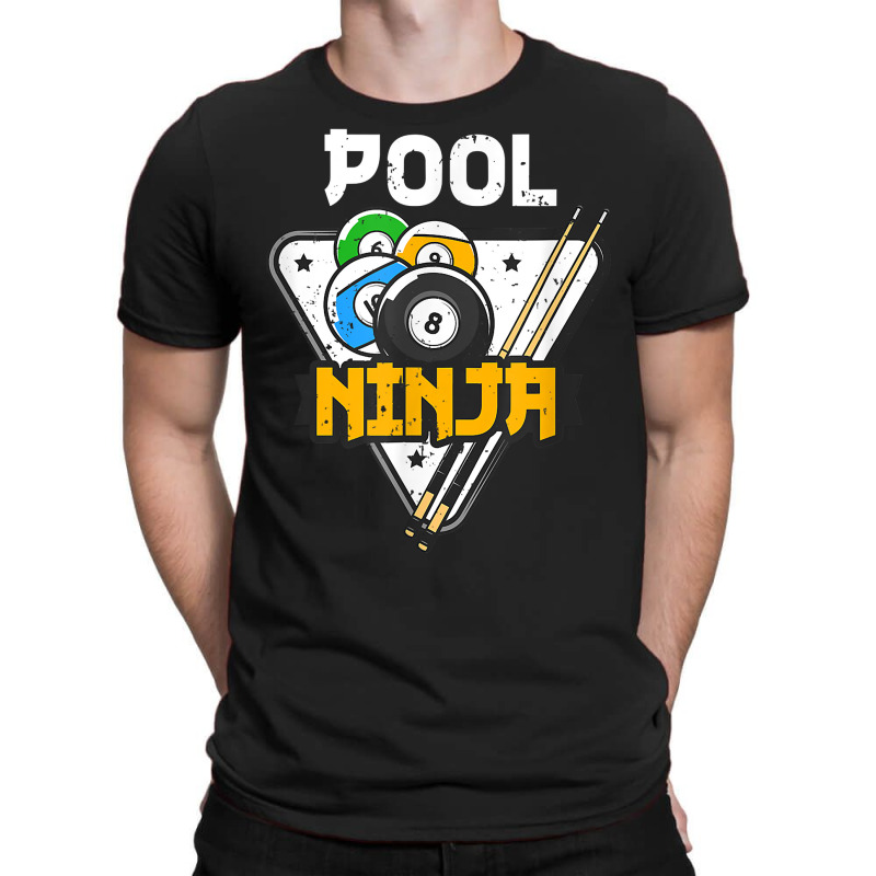 Cute Pocket Billiards Lover Ball Billiard Players Pool Ninja T Shirt T-shirt | Artistshot