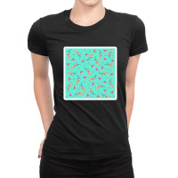 Modern Black And White Drawn Floral Collage 17172403 Ladies Fitted T-shirt | Artistshot