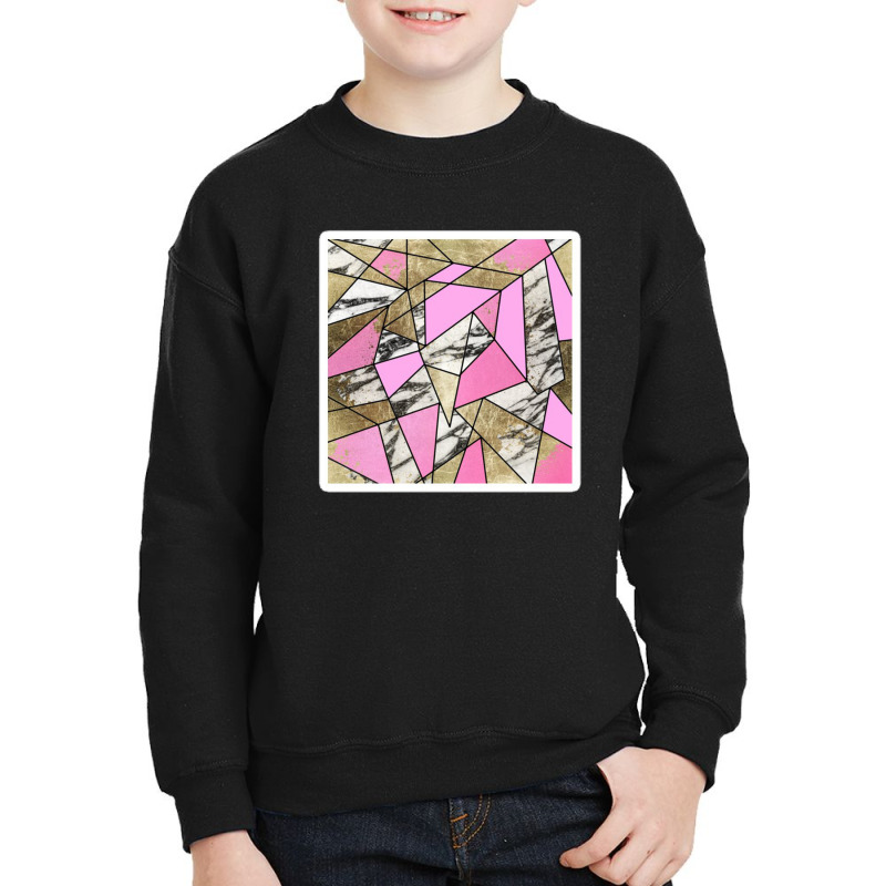 Modern Hand Drawn Black White Geometric Shapes 21264507 Youth Sweatshirt by Sri66 | Artistshot