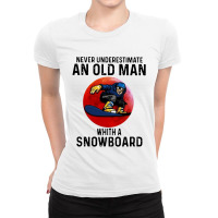 Snowboard Man Ladies Fitted T-shirt | Artistshot