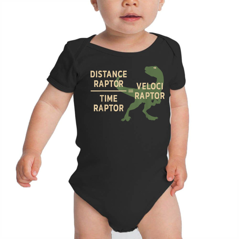 Equations Of Motion Science Veloci Raptor Physics Funny T Shirt Baby Bodysuit by sosieclaton | Artistshot