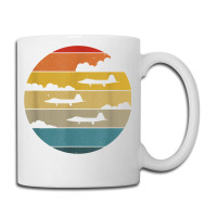 F 22 Raptor Silhouette Retro Sunset Airplanes In Clouds F22 T Shirt Coffee Mug | Artistshot