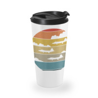 F 22 Raptor Silhouette Retro Sunset Airplanes In Clouds F22 T Shirt Travel Mug | Artistshot