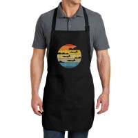 F 22 Raptor Silhouette Retro Sunset Airplanes In Clouds F22 T Shirt Full-length Apron | Artistshot