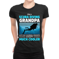 Diver Scuba Im A Scuba Diving Grandpa 327 Diving Deeper Ladies Fitted T-shirt | Artistshot