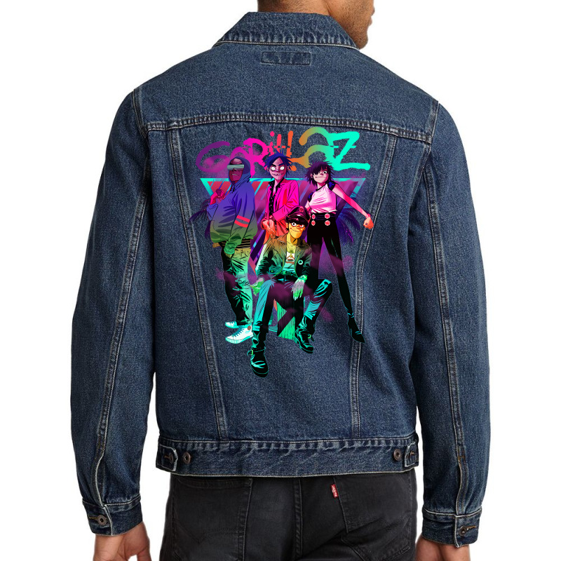 #gorillaz Punk Men Denim Jacket | Artistshot