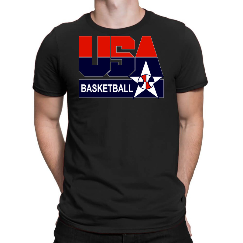 Custom Usa Basketball Logo T Shirt By Mdk Art Artistshot