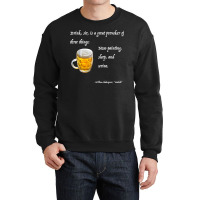 Mens Shakespeare Geek Macbeth Beer Quote T Shirt Crewneck Sweatshirt | Artistshot