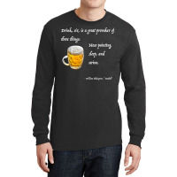 Mens Shakespeare Geek Macbeth Beer Quote T Shirt Long Sleeve Shirts | Artistshot