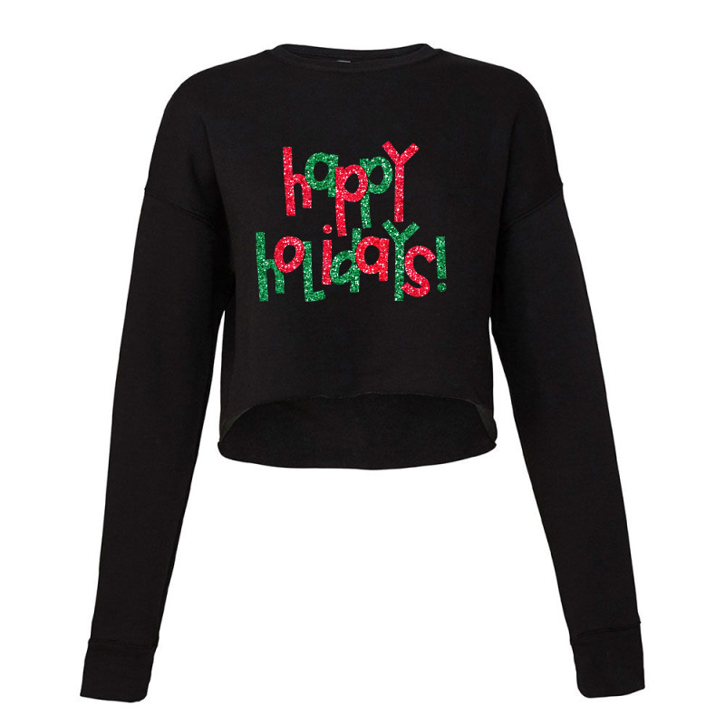 G 1 Happy Holidays Cropped Sweater by mastitees.com | Artistshot