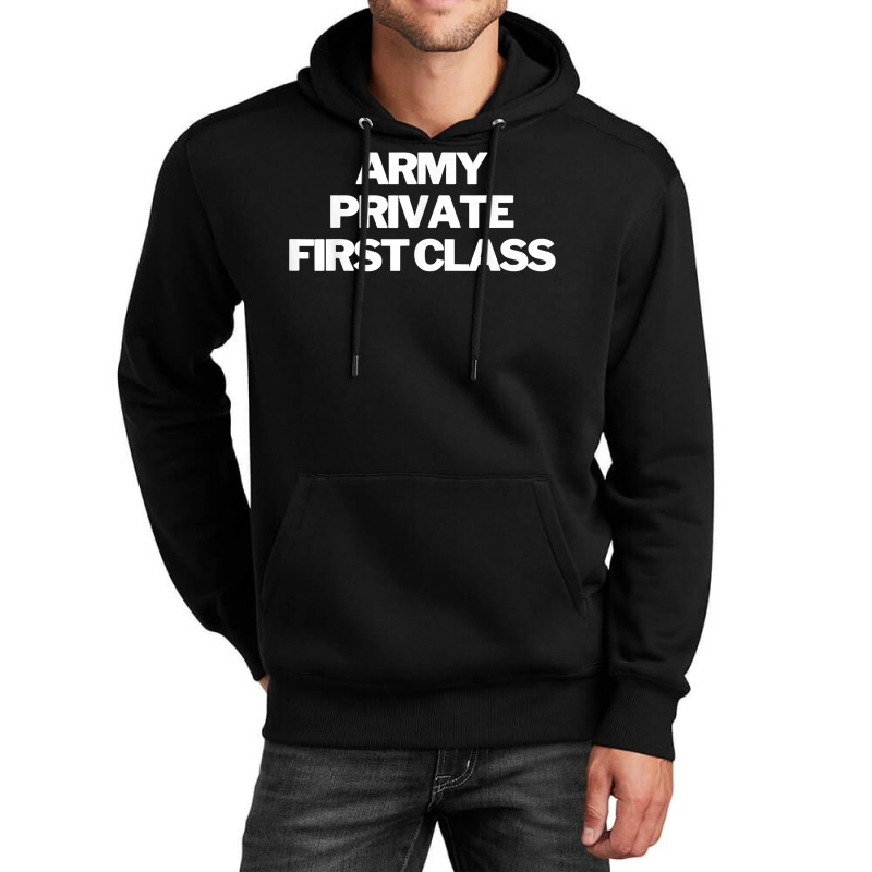 Army Private First Class Insignia Text Apparel U.s Military T Shirt Unisex Hoodie by AshleyPenez | Artistshot