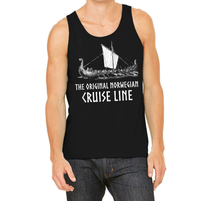 Mens Viking Ship Cruise Line   Nordic Mythology Longship Gift T Shirt Tank Top | Artistshot