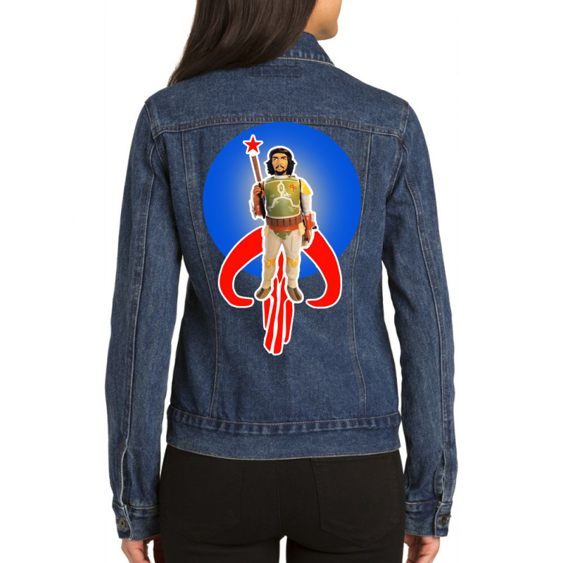 Boba Che Ladies Denim Jacket by WuzzTees | Artistshot