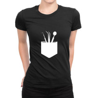 Funny Dental Instruments In Pocket Dentist Ladies Fitted T-shirt | Artistshot