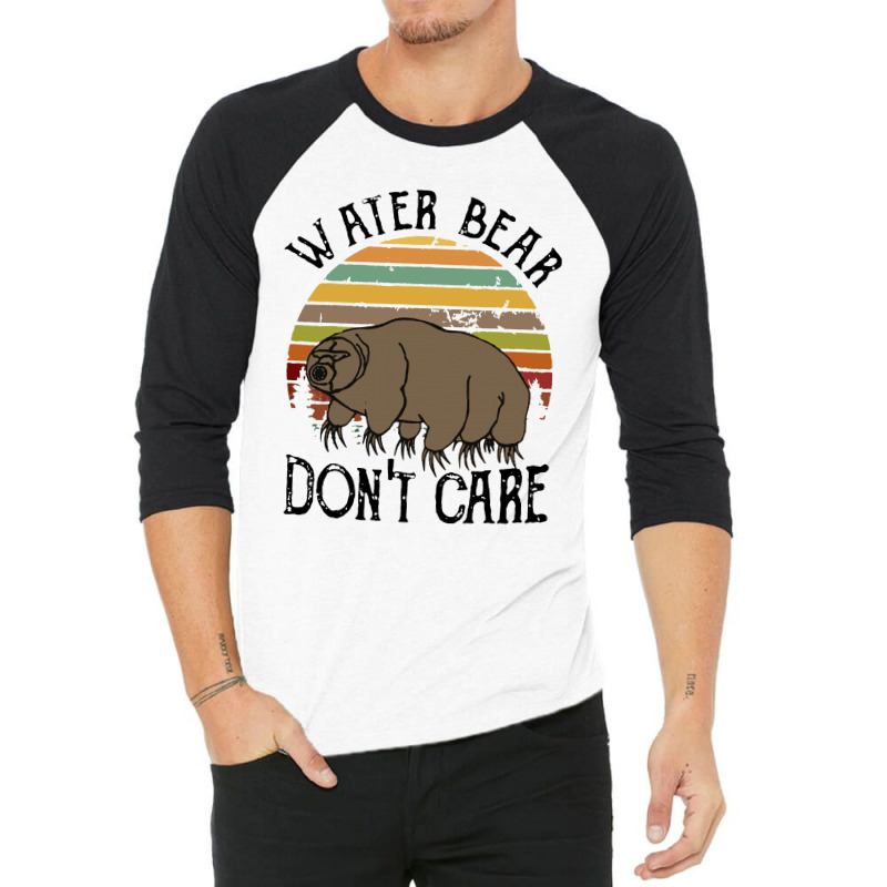 Water Bear Don’t Care Funny 3/4 Sleeve Shirt | Artistshot