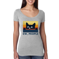 Cat Ew People Vintage Women's Triblend Scoop T-shirt | Artistshot