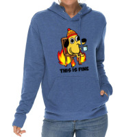 This Is Fine Dog Lightweight Hoodie | Artistshot