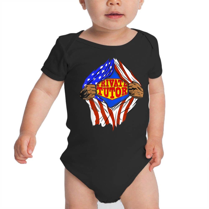 Funny Super Private Tutor Hero Job T Shirt Baby Bodysuit by MoczoTenleigh | Artistshot