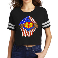 Funny Super Private Tutor Hero Job T Shirt Scorecard Crop Tee | Artistshot