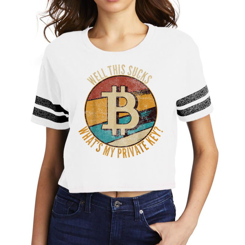 I Love Bitcoin Funny Vintage Gift What's My Private Key T Shirt Scorecard Crop Tee by AshleyPenez | Artistshot