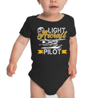 Light Aircraft Pilot Private Small Airplane T Shirt Baby Bodysuit | Artistshot