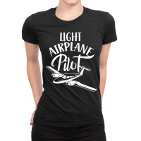 Light Airplane Pilot Private Aircraft Small Airplane T Shirt Ladies Fitted T-shirt | Artistshot