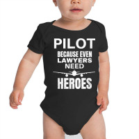 Funny Commercial Private Airplane Helicopter Pilot Lawyer T Shirt Baby Bodysuit | Artistshot