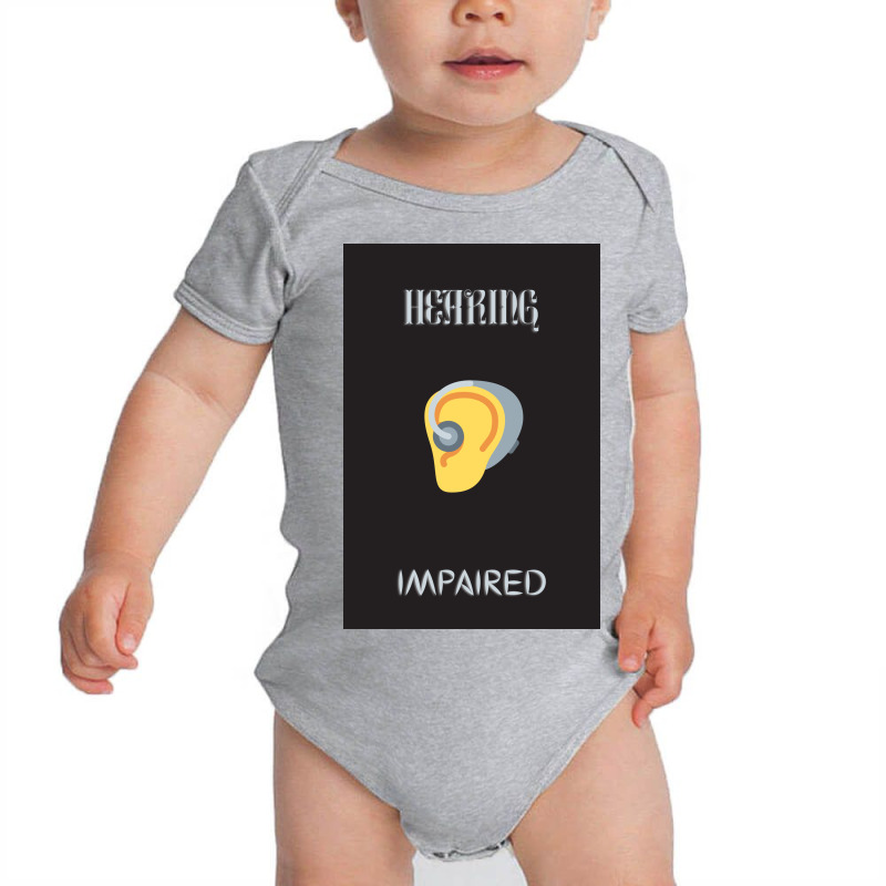 Hearing Impaired(ears) Baby Bodysuit by American choice | Artistshot