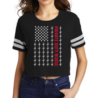 Patriotic Private Duty Nurse Us Flag Heartbeat, Nursing T Shirt Scorecard Crop Tee | Artistshot