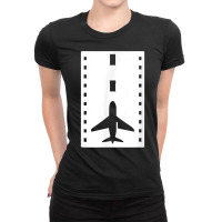 Plane On Runway Private Pilot T Shirt Ladies Fitted T-shirt | Artistshot